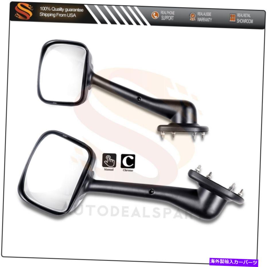 USミラー 2008-2016 FreightLiner Cascadia LH＆RH Side Chromeと互換性のあるドアミラー Door Mirrors Compatible With 2008-2016 Freightliner Cascadia LH&RH Side Chrome【並行輸入品】