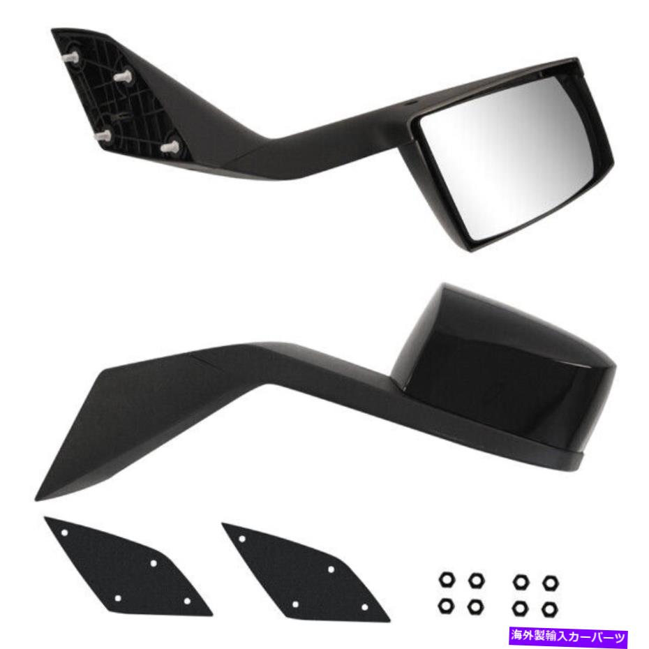 USミラー 2PCS適合ボルボVNLベースクロム2004-2017左/右側のフードミラーブラック 2pcs Fits Volvo VNL Base Chrome 2004-2017 Left/ Right Side Hood Mirrors Black【並行輸入品】 43,098円