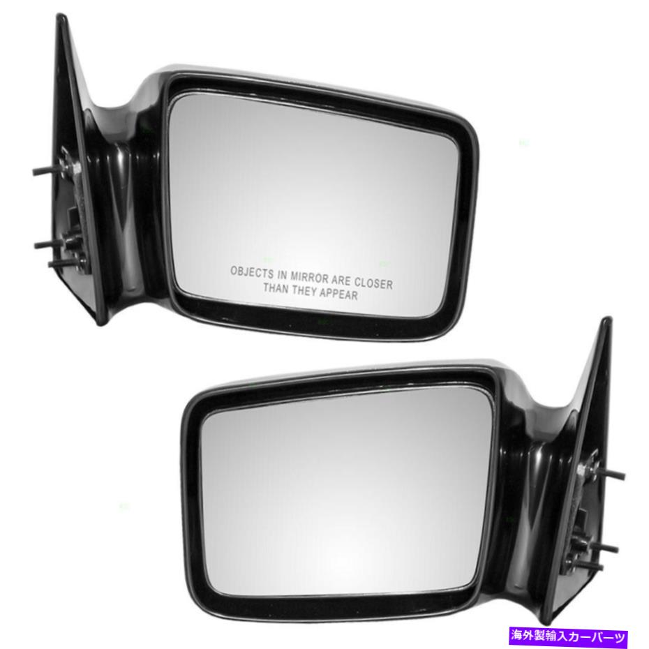 USミラー 87-96のペアサイドマニュアルミラーダッジダコタエクステリアセット4354345 4354344 Pair Side Manual Mirrors for 87-96 Dodge Dakota Exterior Set 4354345 4354344【並行輸入品】