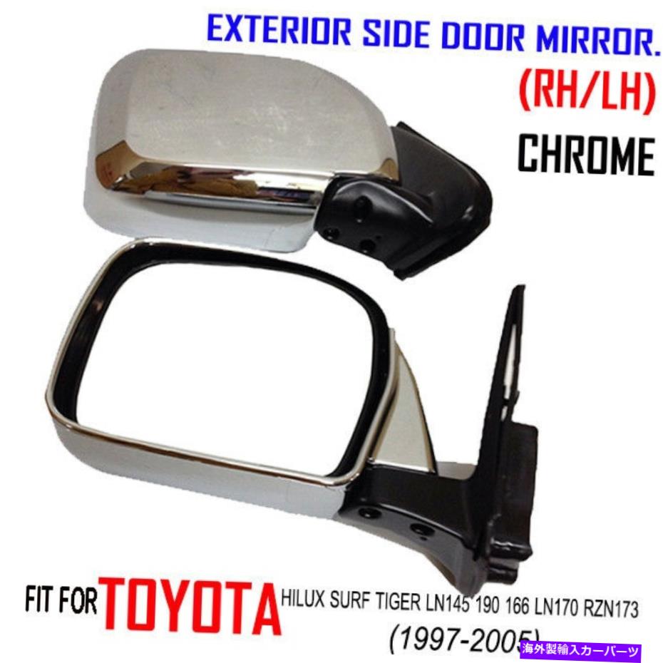 USミラー トヨタハイラックス1998-2000 LN145 2WD 4WDクロムブラックドアRH lHミラー FOR TOYOTA HILUX 1998-2000 LN145 2WD 4WD CHROME BLACK DOOR RH LH MIRROR【並行輸入品】 42,108円