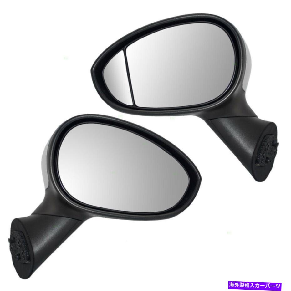 USミラー 12-14フィアット500タイプ1のパワー加熱クロム死角ガラスのペアサイドミラー Pair Side Mirrors for 12-14 Fiat 500 Type 1 Power Heated Chrome Blind Spot Glass【並行輸入品】