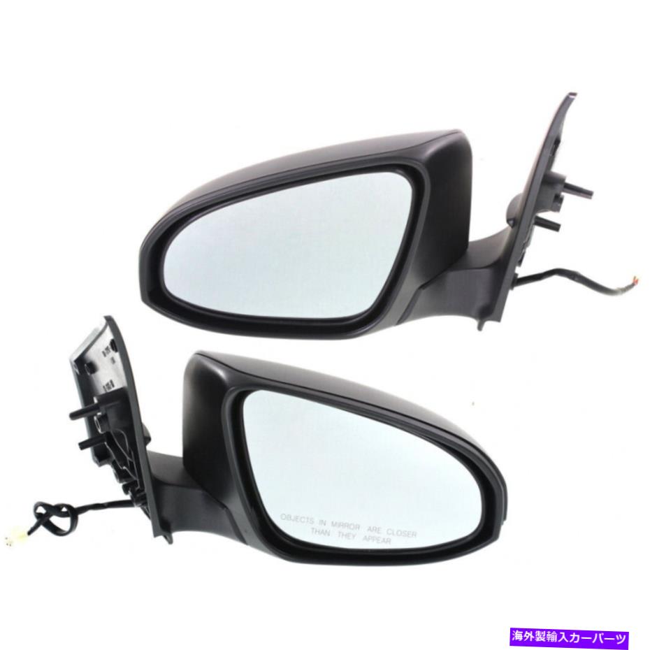 USミラー トヨタカローラ2014-2019ドアミラードライバー＆乗客側|ペア|力 For Toyota Corolla 2014-2019 Door Mirror Driver & Passenger Side | Pair | Power【並行輸入品】