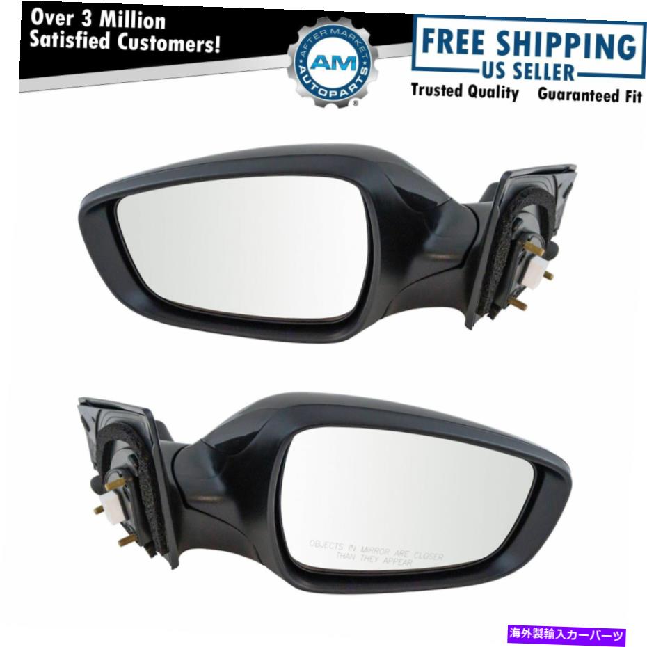 USミラー ミラーパワースムースブラックペアセット2のElantra New Mirror Power Smooth Black Pair Set of 2 for Elantra New【並行輸入品】