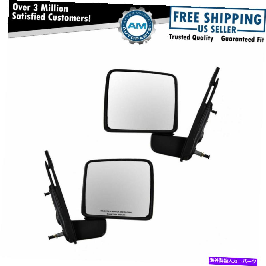 USミラー ミラーマニュアルサイドビュー左lh＆右RHペアセット04-08フォードF150 Mirrors Manual Side View Left LH & Right RH Pair Set for 04-08 Ford F150【並行輸入品】