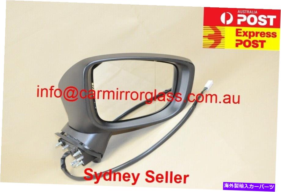 USミラー マツダの新しいドアミラー3BM 2013-2016（右のドライバー側、エレクトリック） NEW DOOR MIRROR FOR MAZDA 3 BM 2013-2016 (RIGHT DRIVER SIDE, ELECTRIC)【並行輸入品】