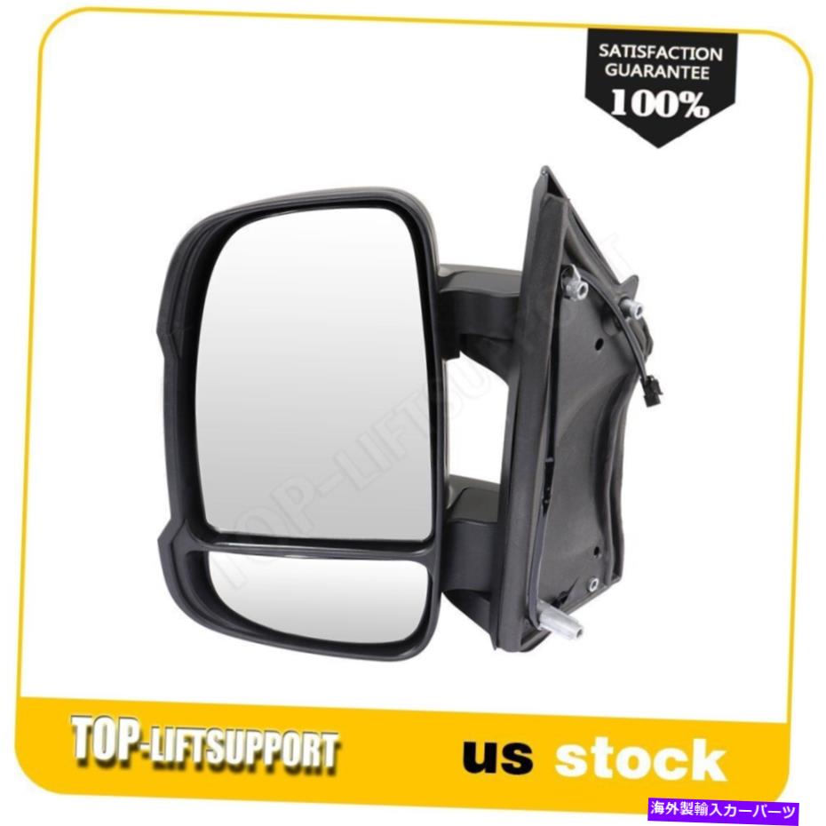 USミラー 14ダッジラムプロマスターマニュアルLED信号マニュアルフォールド左サイドミラーブラック For 14 DODGE RAM PROMASTER Manual LED Signal Manual Fold Left Side Mirror Black【並行輸入品】