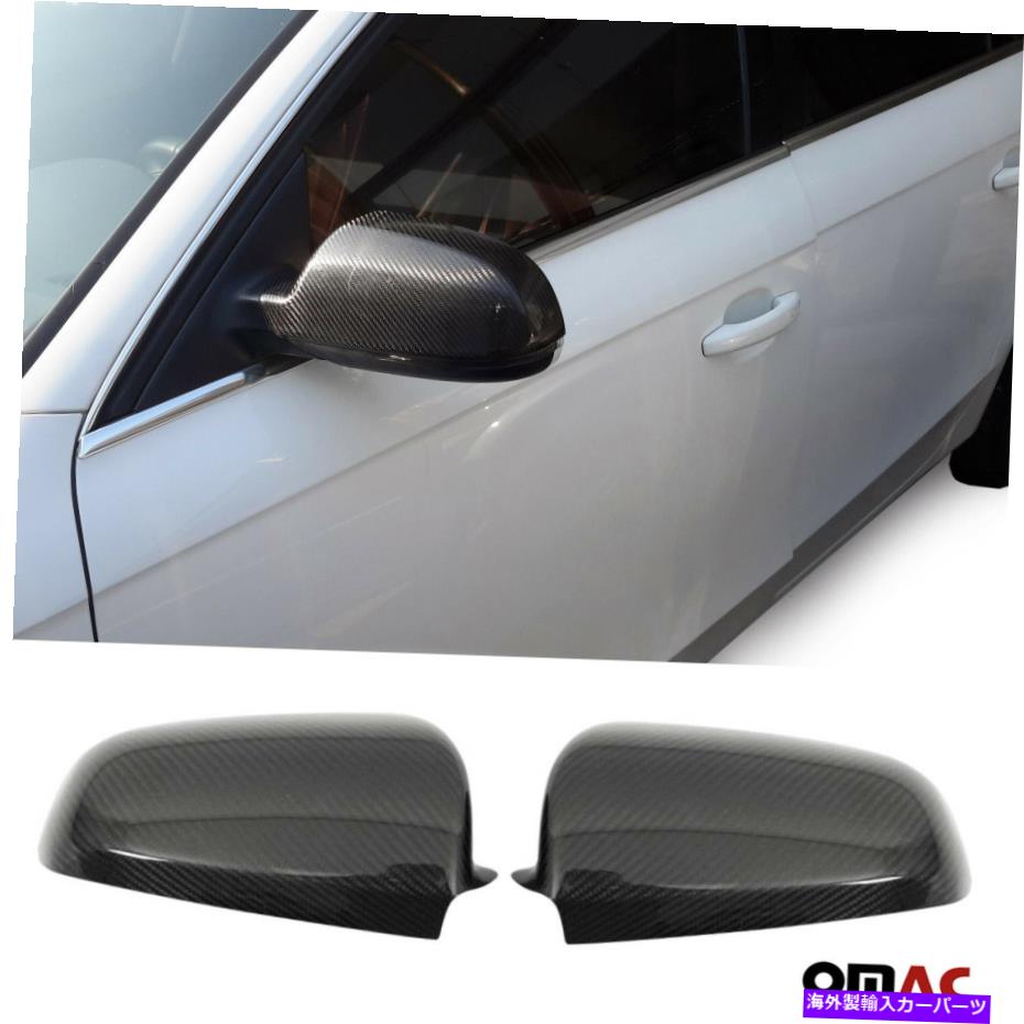 USミラー アウディA5 2013-2017本物のカーボンファイバーサイドミラーカバーキャップ2 PCS Fits Audi A5 2013-2017 Genuine Carbon Fiber Side Mirror Cover Cap 2 Pcs【並行輸入品】