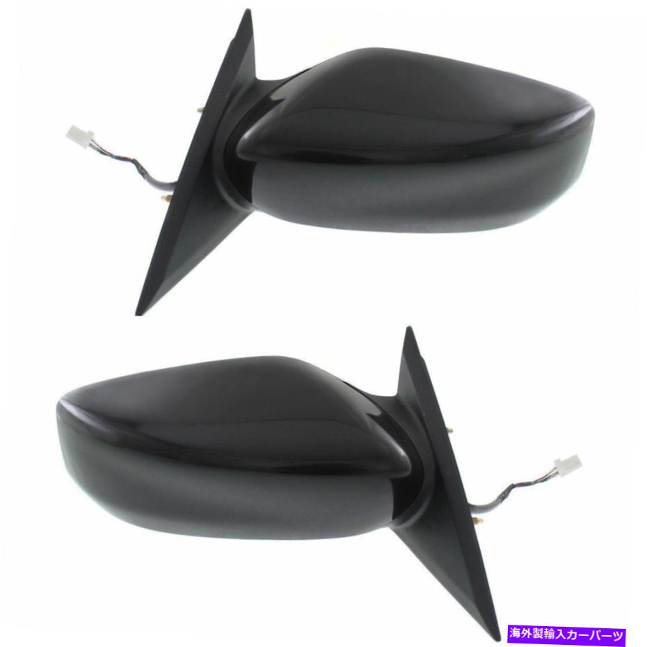 USミラー 2013-2018 Altima Sedanの新しいドライバーと助手席のパワードアミラーセット New Driver & Passenger Side Power Door Mirror Set For 2013-2018 Altima Sedan【並行輸入品】