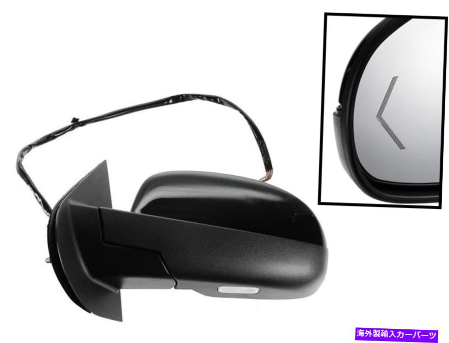 USミラー 09-14 GMピックアップパワー折りたたみ矢印折りたたみ式 For 09-14 GM Pickup Power Folding Mirror with Arrow Signal PTM Black Driver Side【並行輸入品】