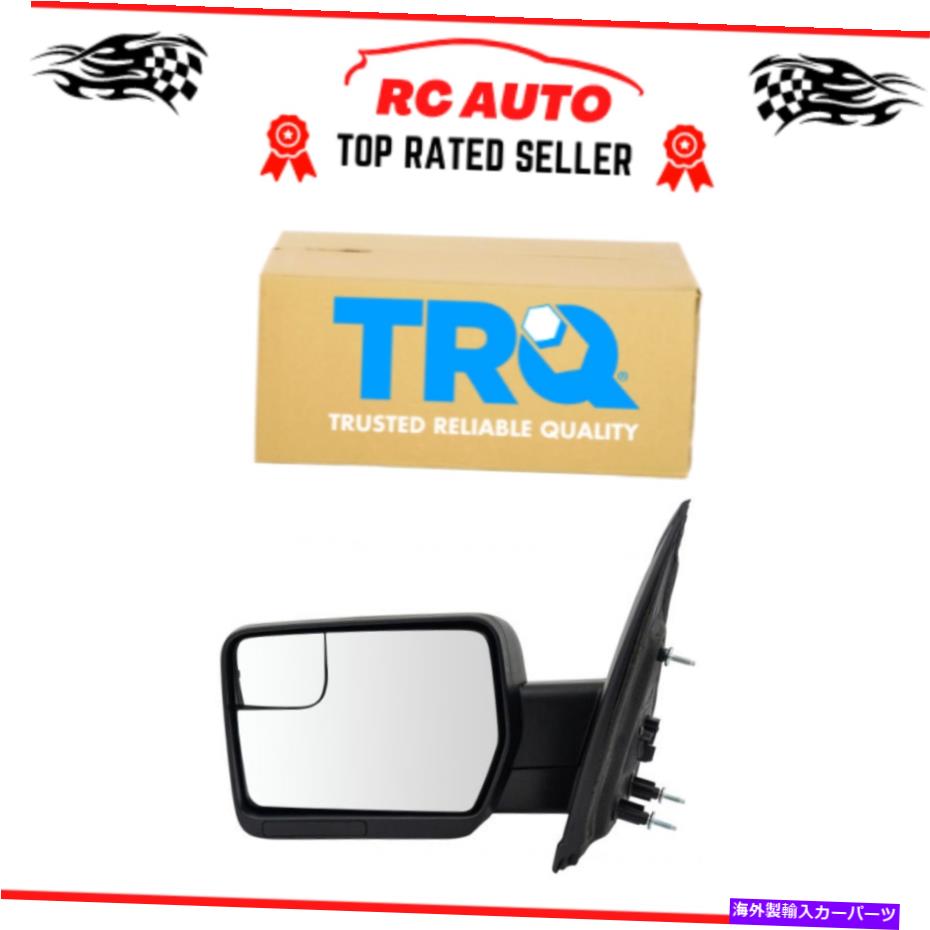 USミラー TRQミラーパワーテクスチャブラックドライバーサイド11-14 FORD F150のためにLHを左に左 TRQ Mirror Power Textured Black Driver Side Left LH for 11-14 Ford F150 New【並行輸入品】