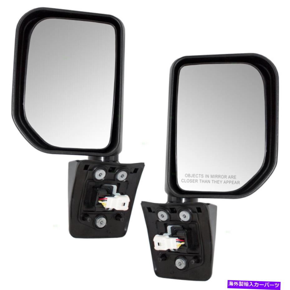 USミラー トヨタFJクルーザー07-14サイドビューパワーミラーのセットグロスブラックW/ランプ Fits Toyota FJ Cruiser 07-14 Set of Side View Power Mirrors Gloss Black w/ Lamps【並行輸入品】