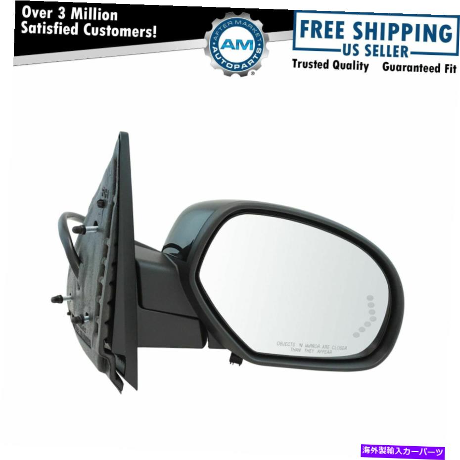 USミラー シボレーGMCピックアップSUV用のミラーパワー折りたたみ折りたたみ信号水たまり右RH Mirror Power Folding Heated Signal Puddle Right RH for Chevy GMC Pickup SUV【並行輸入品】