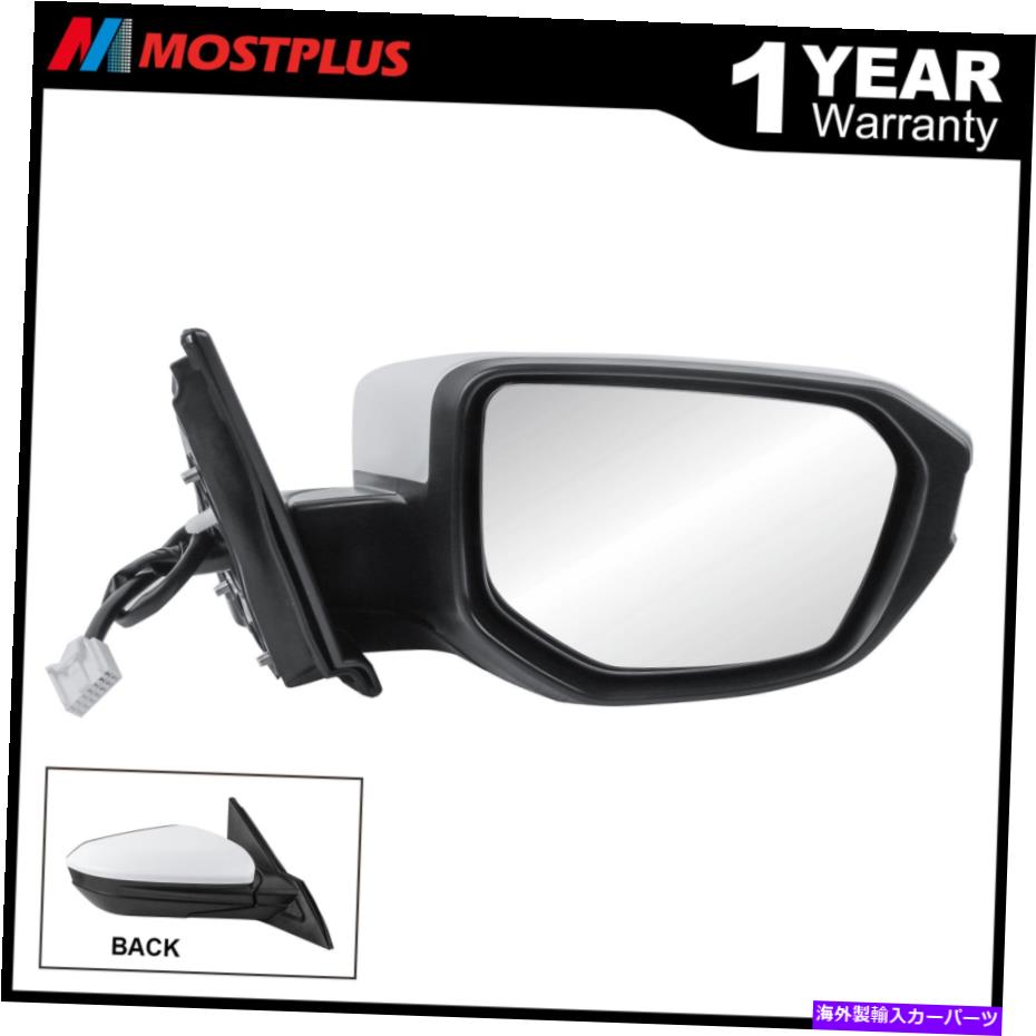 USミラー 2016年から2019年のホンダシビックパワーグラスの乗客側のマニュアル折りたたみ鏡 Passenger Side Manual Fold Heated Mirror For 2016-2019 Honda Civic Power Glass【並行輸入品】
