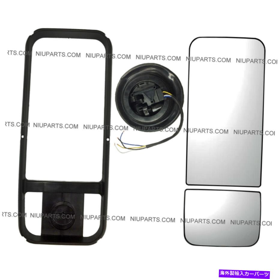 USミラー 4 PCS Main＆Convex Mirror＆Mirror Frame w/ Motor -RH Fit：Kenworth Peterbilt 4 Pcs Main & Convex Mirror & Mirror Frame w/ Motor - RH Fit: Kenworth Peterbilt【並行輸入品】