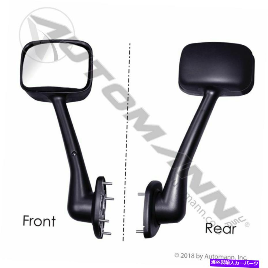 USミラー Freightliner Cascadiaフードミラー - ブラック/ドライバー側 FREIGHTLINER CASCADIA HOOD MIRROR -BLACK/ DRIVER-SIDE【並行輸入品】