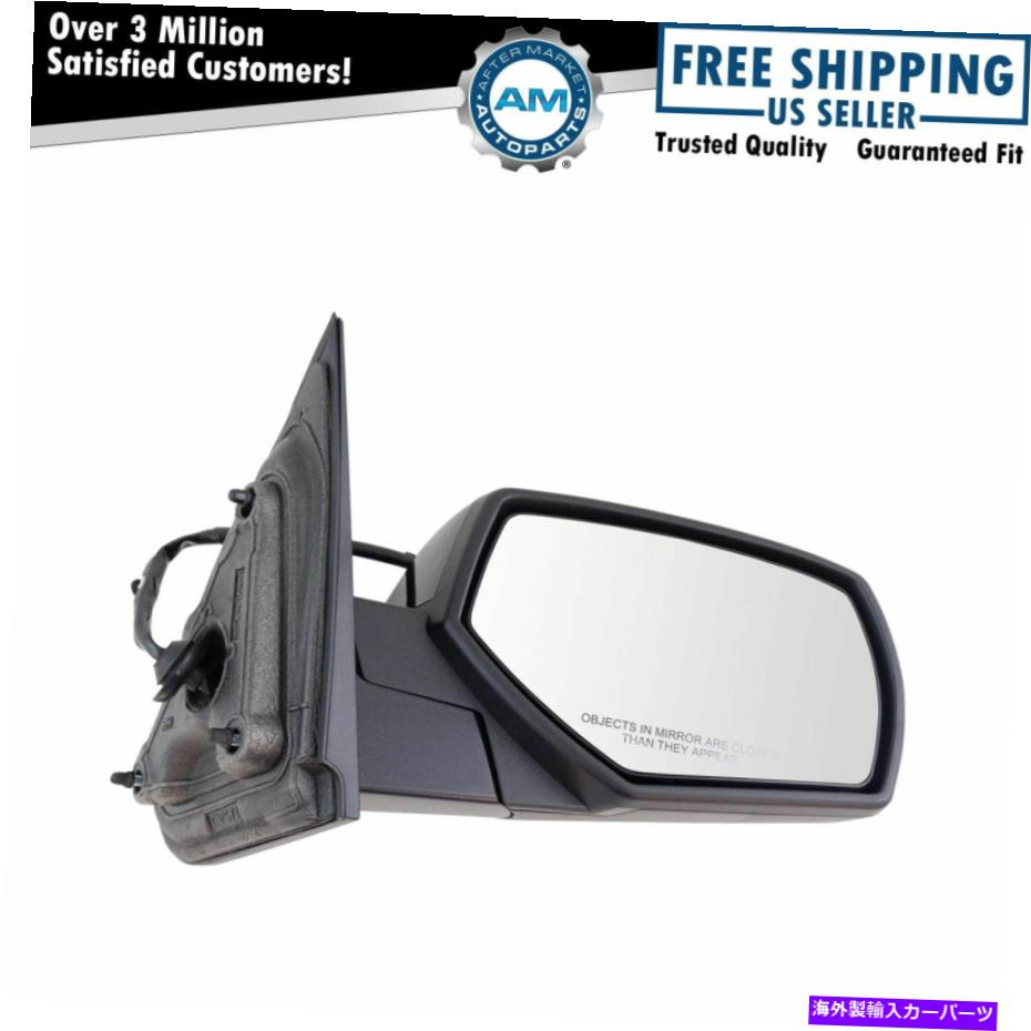 USミラー シボレーGMCピックアップのための鏡パワー滑らかな黒い助手席側右RH Mirror Power Heated Smooth Black Passenger Side Right RH for Chevy GMC Pickup【並行輸入品】