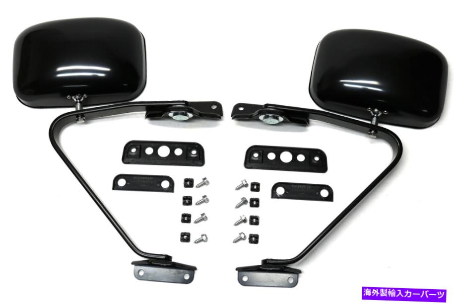 USミラー 新しいブラックメタル2ポイントスイングロックミラーセット / 80-97フォードトラックサイドビュー NEW Black Metal 2-Point Swing-Lock Mirror Set / For 80-97 FORD TRUCK Side View【並行輸入品】