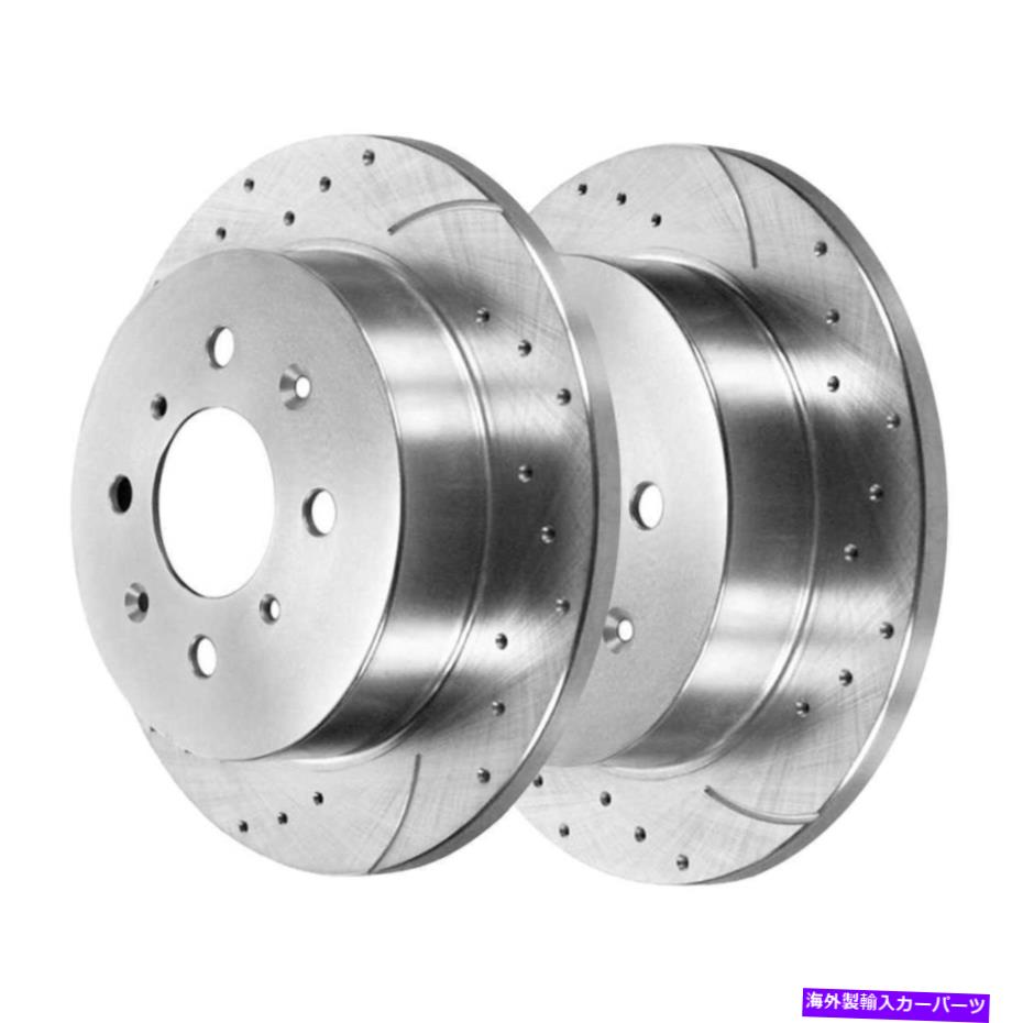 brake disc rotor 1989年のホンダアコードシルバーリアドリルスロットスロットブレーキローターペア For 1989 Honda Accord Silver Rear Drilled Slotted Brake Rotor Pair【並行輸入品】 42,108円