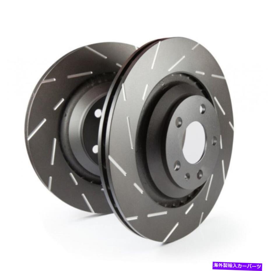 brake disc rotor ホンダシビック1990-2000リアブレーキロータースポーツスロット1.7L -2つのセット EBC For Honda Civic 1990-2000 Rear Brake Rotors Sport Slotted 1.7L - Set of Two【並行輸入品】