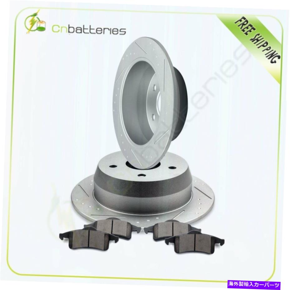 brake disc rotor ジープグランドチェロキーラレドリミテッドのリアブレーキローターとセラミックパッド99-04 Rear Brake Rotors And Ceramic Pads For Jeep Grand Cherokee Laredo Limited 99-04【並行輸入品】
