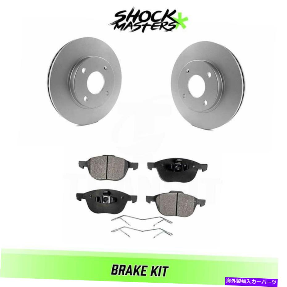 brake disc rotor 2004年のFord Focus for 04/05/04のフロントセミメタリックブレーキパッドとローターキット Front Semi Metalic Brake Pads & Rotor Kit for 2004 Ford Focus From 04/05/04【並行輸入品】