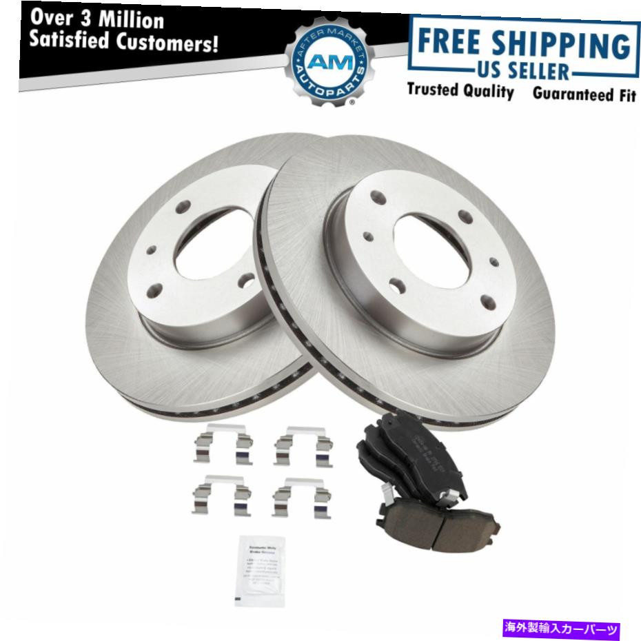 brake disc rotor サミットエキスポコルト用の化学物質付きフロントセラミックディスクブレーキパッド＆ローターキット Front Ceramic Disc Brake Pad & Rotor Kit w/Chemicals for Summit Expo Colt【並行輸入品】