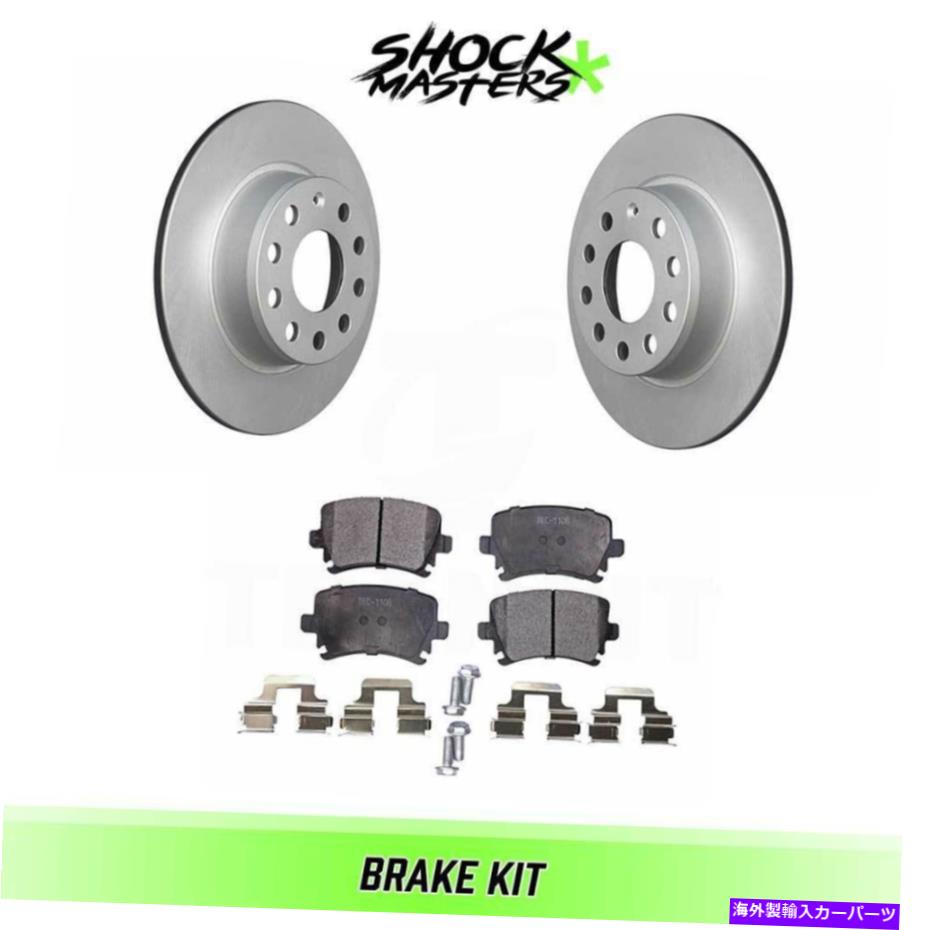 brake disc rotor 2017年フォルクスワーゲンGTI 272mmのリアセラミックブレーキパッド＆コーティングローターキット Rear Ceramic Brake Pad & Coated Rotor Kit for 2017 Volkswagen GTI 272mm【並行輸入品】