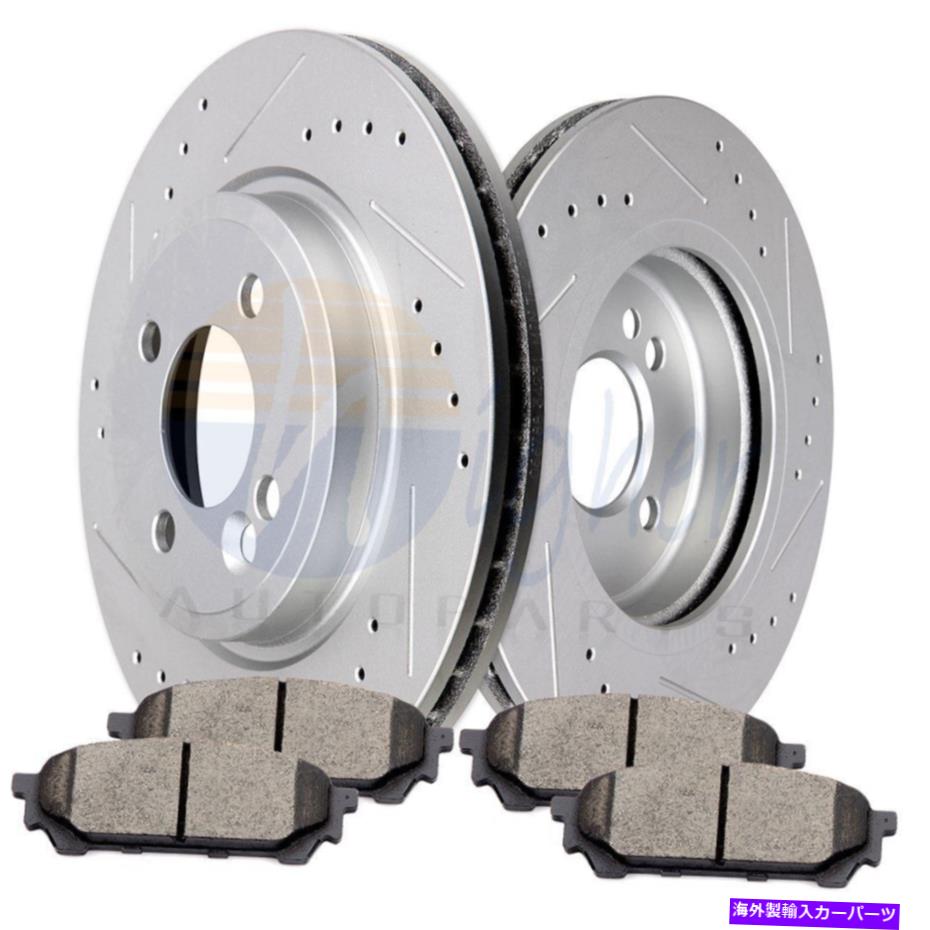 brake disc rotor リアブレーキディスクローターとセラミックパッド05 06 9-2x 2004-2008フォレスター Rear Brake Discs Rotors And Ceramic Pads For 05 06 9-2X 2004-2008 Forester【並行輸入品】