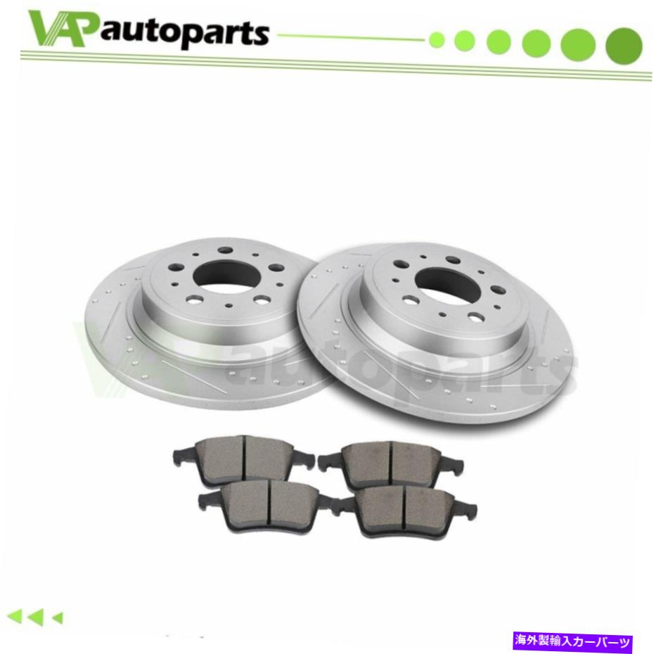 brake disc rotor リアブレーキディスクローター2003 2004 2005 06 07ボルボXC70 288mmのセラミックパッド Rear Brake Discs Rotors Ceramic Pads For 2003 2004 2005 06 07 Volvo XC70 288mm【並行輸入品】