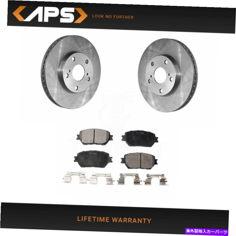 brake disc rotor 2002年から2006年のトヨタカムリFWD 275mm DIAのフロントローターとセラミックブレーキパッドキット Front Rotors & Ceramic Brake Pads Kit For 2002-2006 Toyota Camry FWD 275mm Dia【並行輸入品】