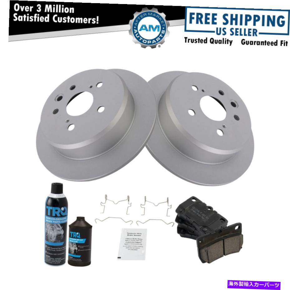 brake disc rotor レクサス用の液体付きリアセラミックブレーキパッドとコーティングローターSキットはシリーズです Rear Ceramic Brake Pad & Coated Rotor s Kit w/Fluids for Lexus IS Series【並行輸入品】