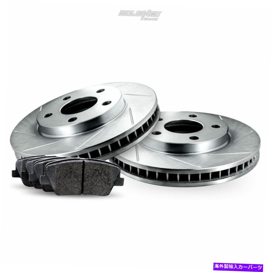 brake disc rotor 2012-2016 Kia Sportageのリアスロットブレーキローターとセラミックパッド Rear Slotted Brake Rotors and Ceramic Pads For 2012-2016 Kia Sportage【並行輸入品】