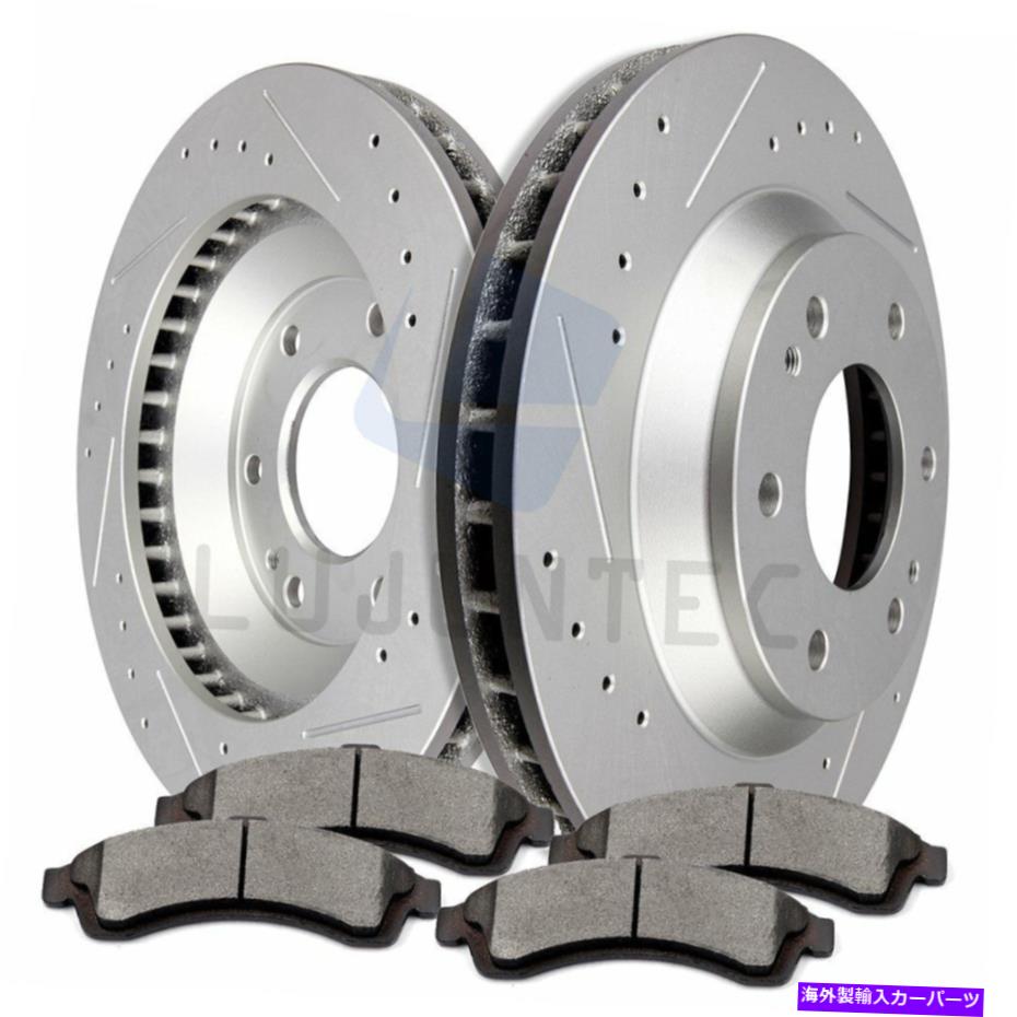 brake disc rotor フロントセラミックパッドビュイックシボレーGMCエンボイオールドモービル用のフロントセラミックパッドローターブレーキディスク Front Ceramic Pads Rotors Brake Discs For Buick Chevrolet GMC Envoy Oldsmobile【並行輸入品】