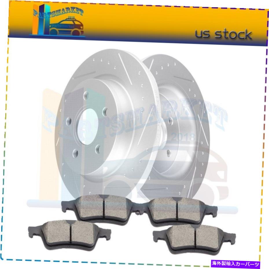 brake disc rotor リアブレーキディスクローターとセラミックパッドはボルボV50 2005-2012モデルスロットに適合します Rear Brake Discs Rotors & Ceramic Pads Fits Volvo V50 2005 - 2012 Models Slot【並行輸入品】