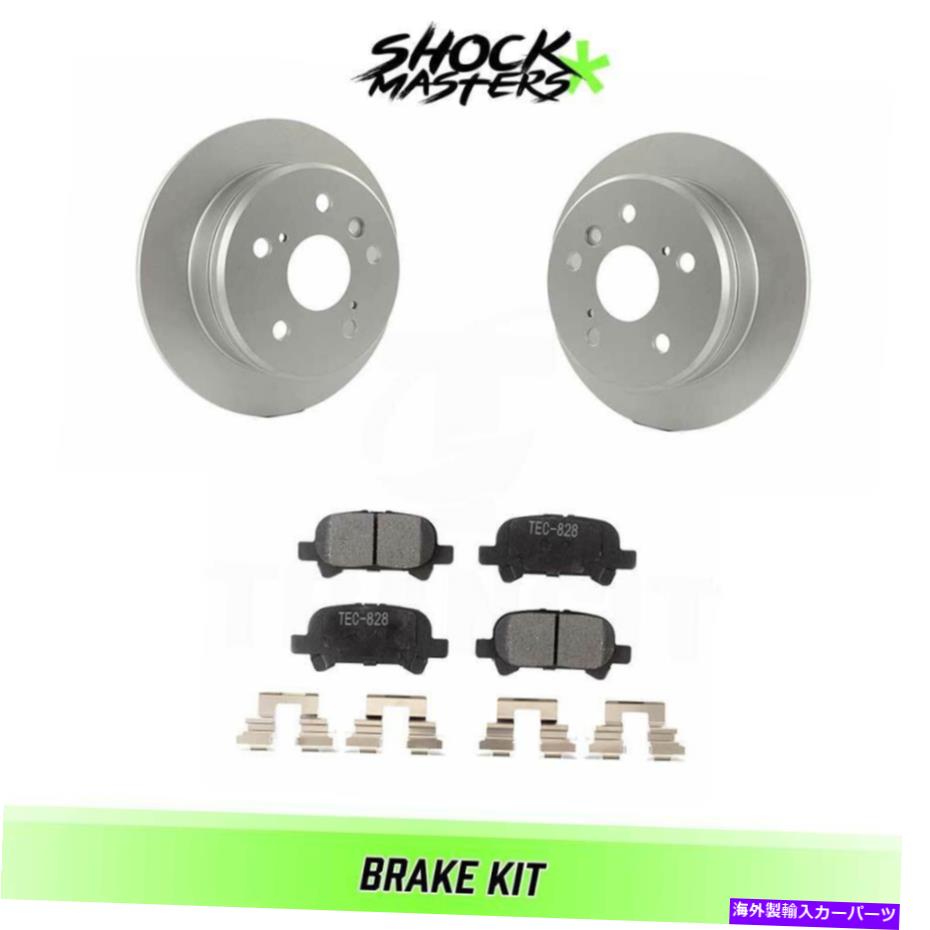 brake disc rotor 2000年から2001年の米国からのトヨタカムリ用のリアセラミックブレーキパッド＆コーティングローターキット Rear Ceramic Brake Pad & Coated Rotor Kit for 2000-2001 Toyota Camry FROM USA【並行輸入品】