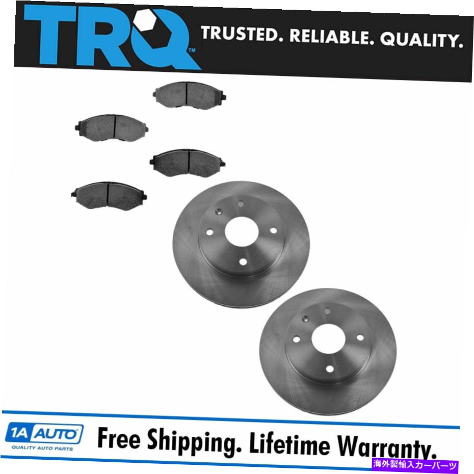 brake disc rotor TRQフロントブレーキディスクローター＆セラミックブレーキパッドキット付きスズキシボレー用化学物質 TRQ Front Brake Disc Rotor & Ceramic Brake Pad Kit w/Chemicals for Suzuki Chevy【並行輸入品】