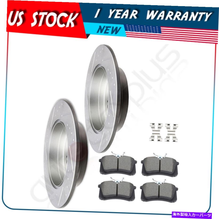 brake disc rotor リアブレーキディスクローター2012 2013 2014-2017ヒュンダイアゼラスロットのセラミックパッド Rear Brake Discs Rotors Ceramic Pads For 2012 2013 2014-2017 Hyundai Azera Slot【並行輸入品】 43,098円