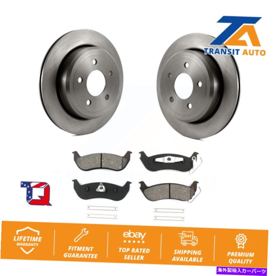 brake disc rotor フォードクラウンビクトリアマーキュリーグランド用のリアブレーキローターとセミメタルパッドキット Rear Brake Rotor And Semi-Metallic Pad Kit For Ford Crown Victoria Mercury Grand【並行輸入品】