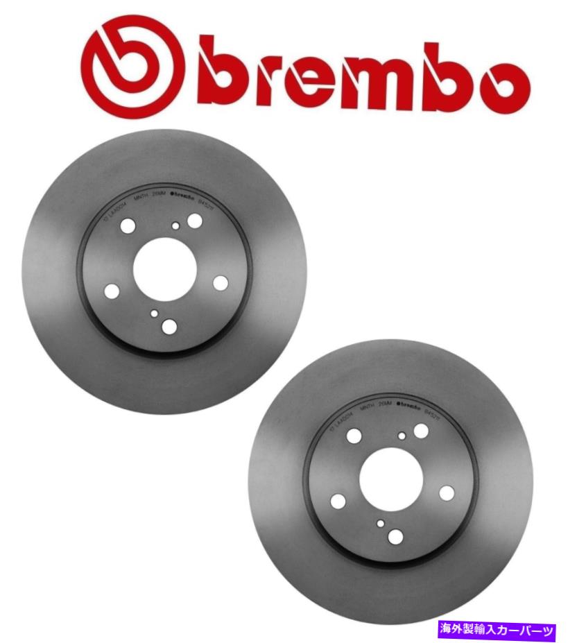 brake disc rotor IS250の296mm 296mmのフロントブレーキディスクローター2のブレンボペアセットアバロンカムリソララ Brembo Pair Set of 2 Front Brake Disc Rotors 296mm For IS250 Avalon Camry Solara【並行輸入品】