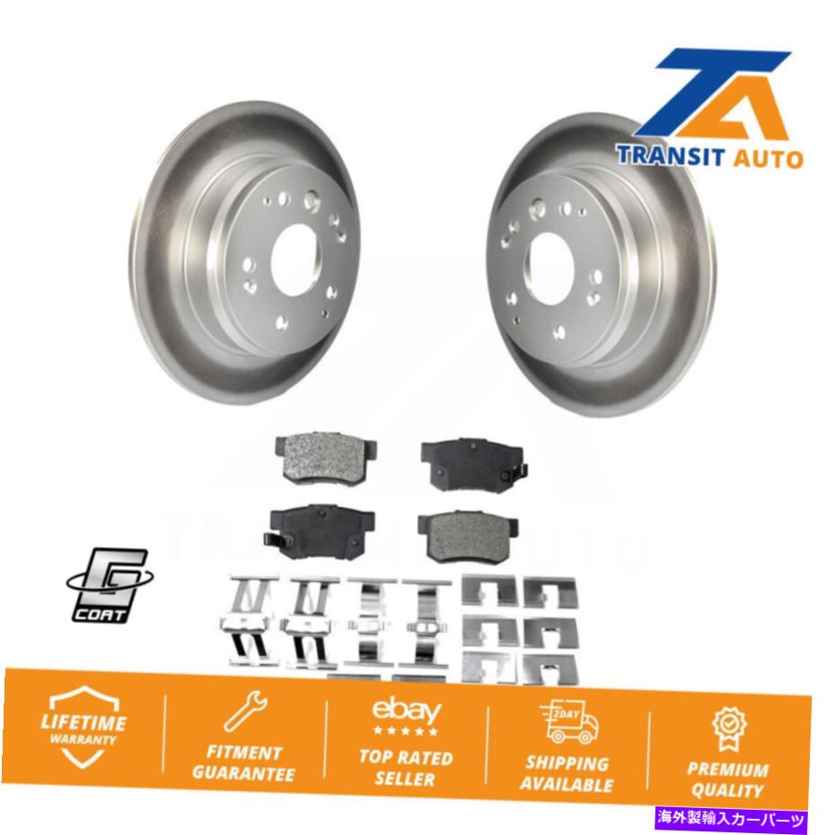 brake disc rotor Acura tl Honda Element用のリアコーティングディスクブレーキローターとセラミックパッドキット Rear Coated Disc Brake Rotors And Ceramic Pads Kit For Acura TL Honda Element【並行輸入品】