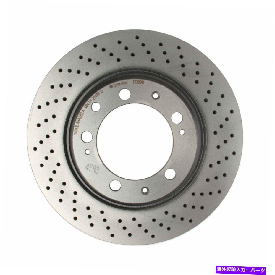 brake disc rotor ブレンボ後部乗客右322mm x掘削UVディスクブレーキローターポルシェ911 Brembo Rear Passenger Right 322mm X-Drilled UV Disc Brake Rotor For Porsche 911【並行輸入品】