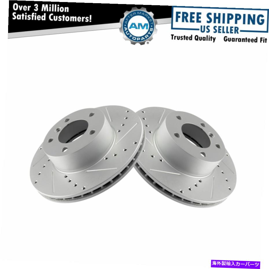 brake disc rotor フロントパフォーマンスドリルスロットスロットGコーティングディスクブレーキローターペアBMW新しい Front Performance Drilled Slotted G-Coated Disc Brake Rotor Pair for BMW New【並行輸入品】