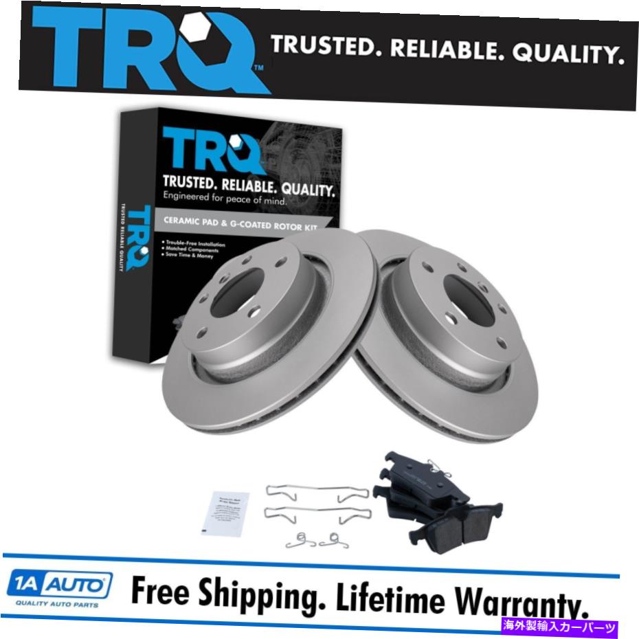 brake disc rotor 98-05 BMW 3シリーズ用のTRQコーティングローター＆ブレーキパッドセミメタリックキットリア TRQ Coated Rotor & Brake Pad Semi Metallic Kit Rear for 98-05 BMW 3 Series【並行輸入品】 43,098円