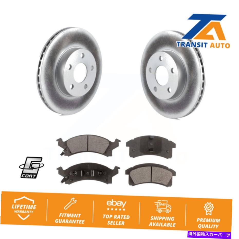 brake disc rotor シボレーのためのフロントコーティングブレーキローターセラミックパッドキット Front Coated Brake Rotor Ceramic Pad Kit For Chevrolet Cavalier Pontiac Buick Am【並行輸入品】