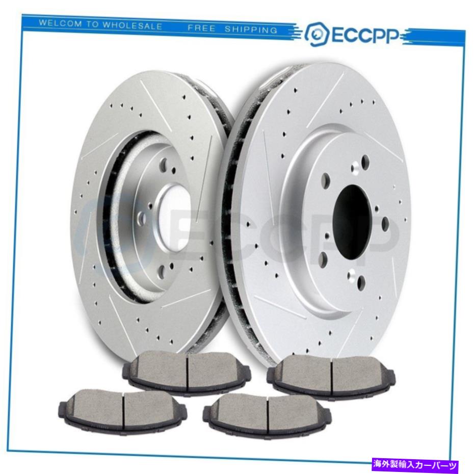 brake disc rotor 05 06 07 09 10 Honda Odysseyのフロントセラミックブレーキパッドとローター Front Ceramic Brake Pads And Rotors For 05 06 07 08 09 10 Honda Odyssey【並行輸入品】