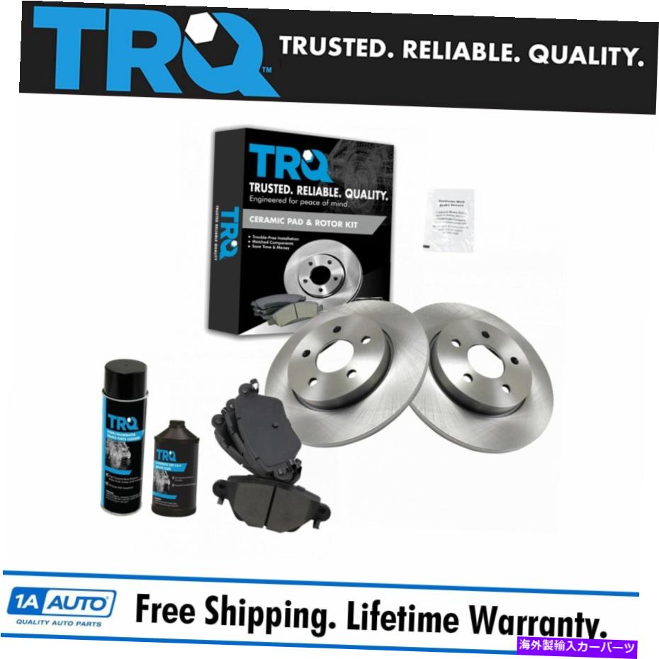 brake disc rotor TRQリアセラミックディスクブレーキパッド＆ローターキット02-04ジャガーXタイプの化学物質 TRQ Rear Ceramic Disc Brake Pad & Rotor Kit w/Chemicals for 02-04 Jaguar X-Type【並行輸入品】 43,098円