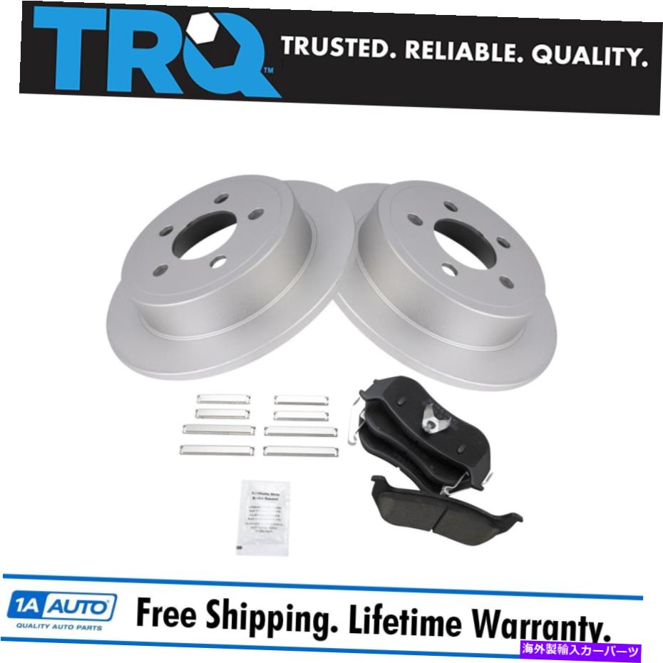 brake disc rotor Jeep Liberty Wrangler用のTRQセラミックリアブレーキパッド＆コーティングローターキット TRQ Ceramic Rear Brake Pad & Coated Rotor Kit for Jeep Liberty Wrangler【並行輸入品】 43,098円