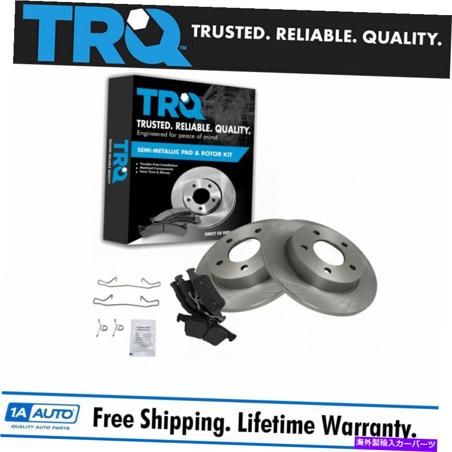 brake disc rotor TRQブレーキパッド＆ローターキットPOSIメタリックリアW/化学物質 TRQ Brake Pad & Rotor Kit Posi Metallic Rear w/Chemicals【並行輸入品】 43,098円