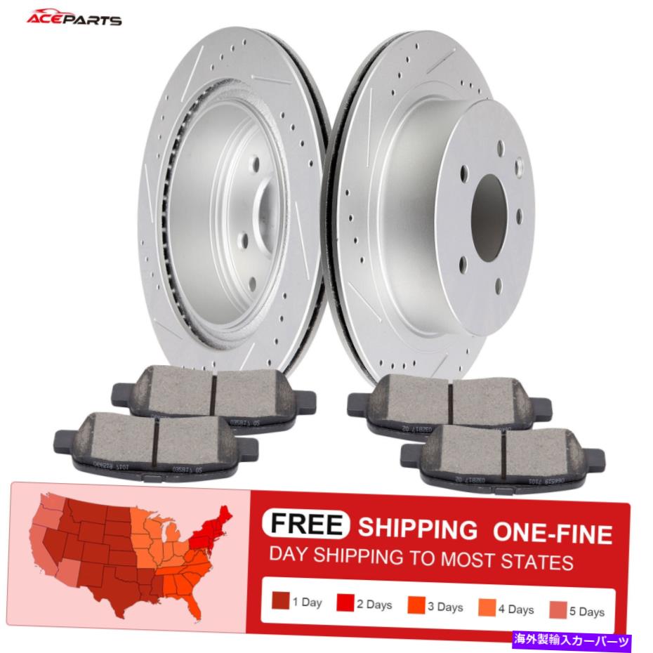 brake disc rotor 日産リーフ2008 2009-2017日産ローグリアブレーキローターとセラミックパッド FOR NISSAN LEAF 2008 2009-2017 NISSAN ROGUE REAR BRAKE ROTORS AND CERAMIC PADS【並行輸入品】