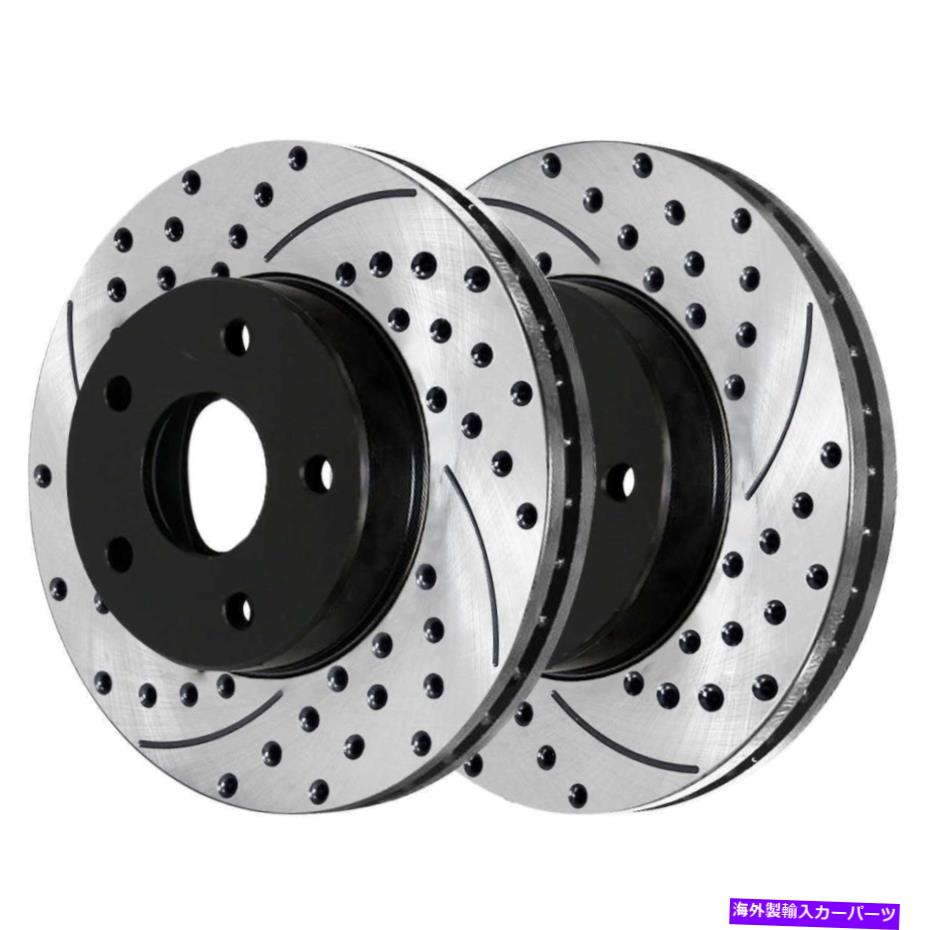 brake disc rotor 1998年から2004年のS10ソノマ1998-2005ブレザーフロントドリルスロットスロットブレーキローターペア For 1998-2004 S10 Sonoma 1998-2005 Blazer Front Drilled Slotted Brake Rotor Pair【並行輸入品】